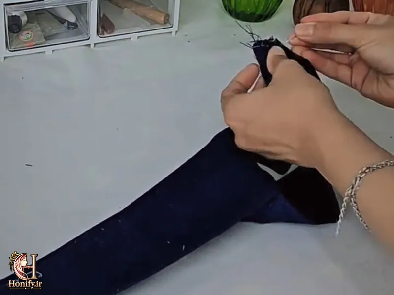 دوخت هدبند ترند در خانه؛ آموزش گام به گام با پارچه و کش