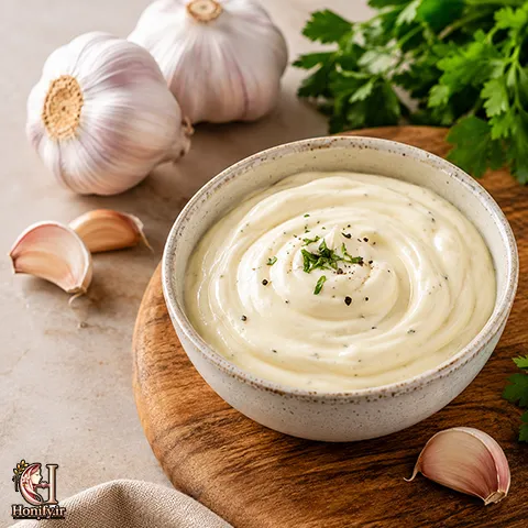 طرز تهیه سس سیر رستورانی؛ سس سیر خانگی با کمترین هزینه
