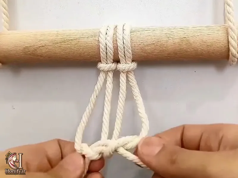 گره گل در مکرومه بافی چگونه بافته می شود؟ آموزش ساده