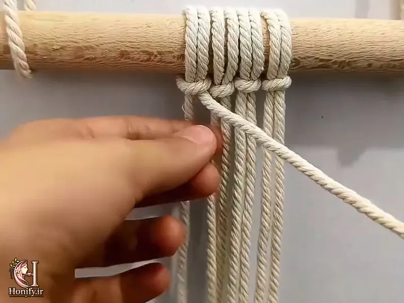 آموزش گره مدادی در مکرومه بافی + آموزش تصویری و مرحله به مرحله