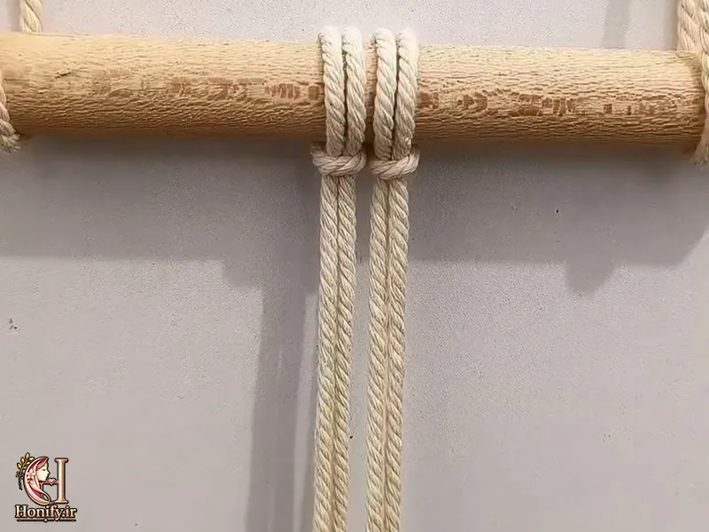 گره مربع در مکرومه بافی؛ آموزش کامل قدم به قدم
