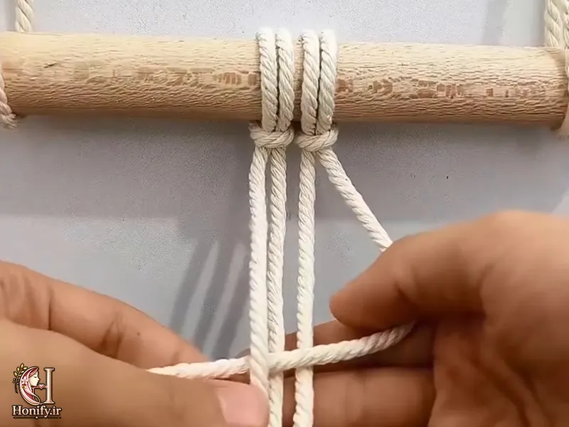 آموزش گره مربع در مکرومه بافی؛ آموزش ساده و مرحله به مرحله