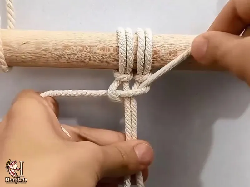 آموزش گره مربع در مکرومه بافی؛ آموزش ساده و مرحله به مرحله