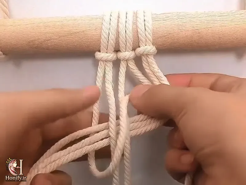 آموزش گره موج مکرومه‌ بافی از صفر؛ ترفند بافت موج زیبا و منظم