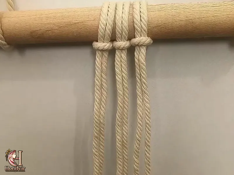 گره موج در مکرومه بافی: آموزش ساده گام به گام