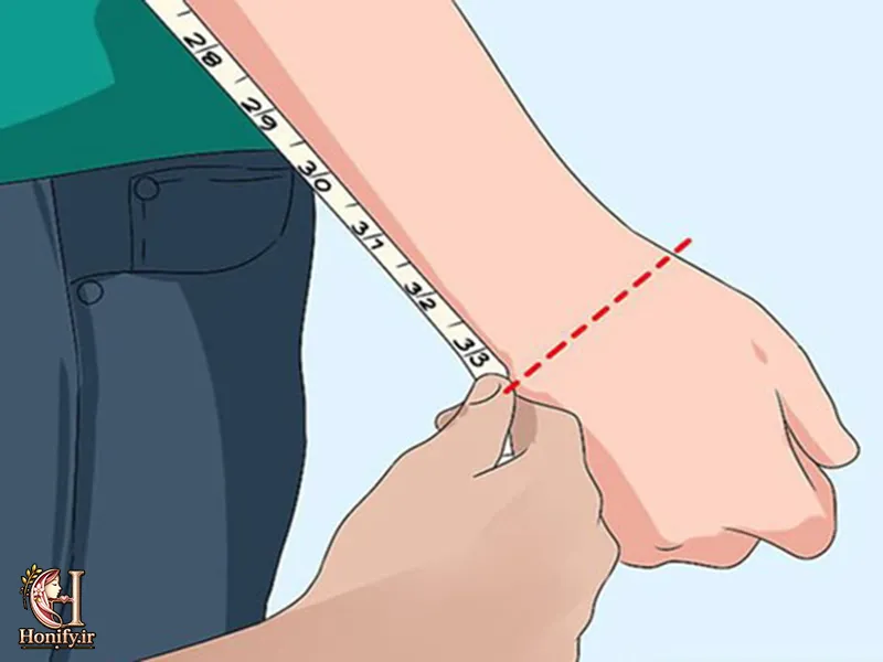 نحوه اندازه گیری قد آستین از سرشانه تا مچ دست