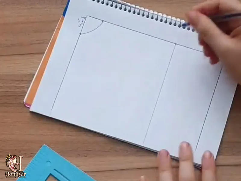 آموزش رسم الگوی بالاتنه ساده مرحله به مرحله + جدول اندازه‌ها