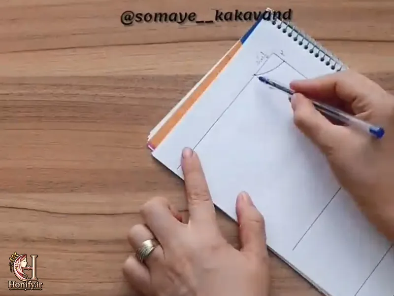 آموزش رسم الگو بالاتنه؛ الگوی جلو و پشت لباس
