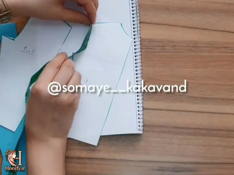 آموزش رسم الگو آستین ساده مرحله به مرحله + فیلم