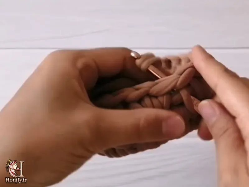 آموزش بافت کجراه در تریکوبافی با قلاب، مرحله به مرحله