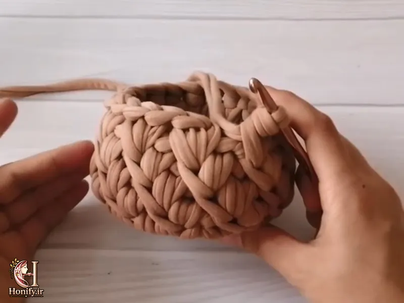 آموزش بافت کجراه در تریکوبافی با قلاب؛ مرحله به مرحله